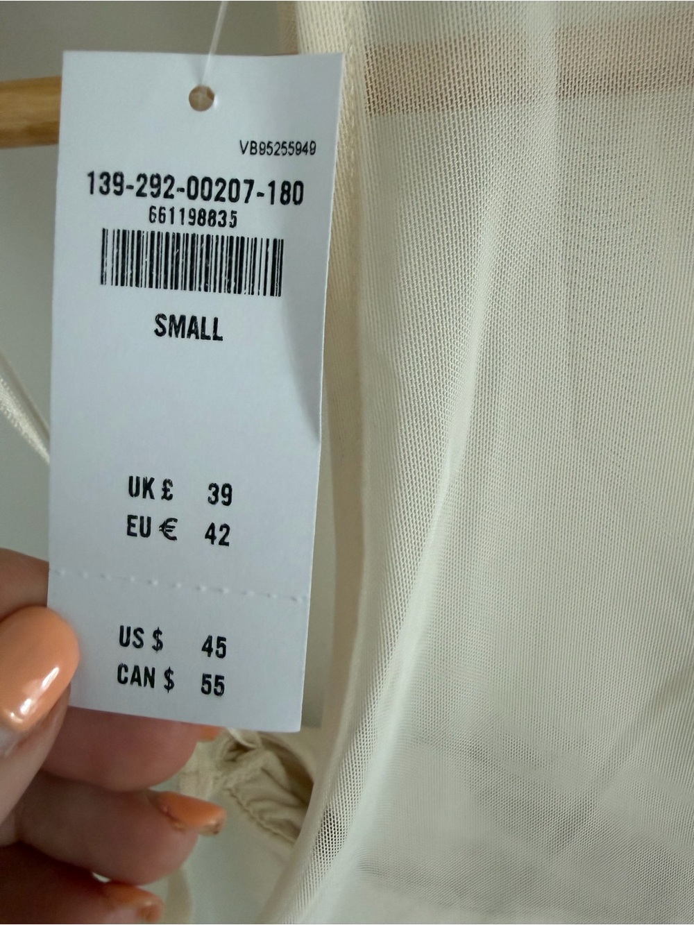 NWT Abercrombie Cowl Neck Sheer Ruched Sleeveless Bodysuit in Cream Sz Small - Picture 4 of 6